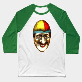 Clean Face Clown Mask Baseball T-Shirt